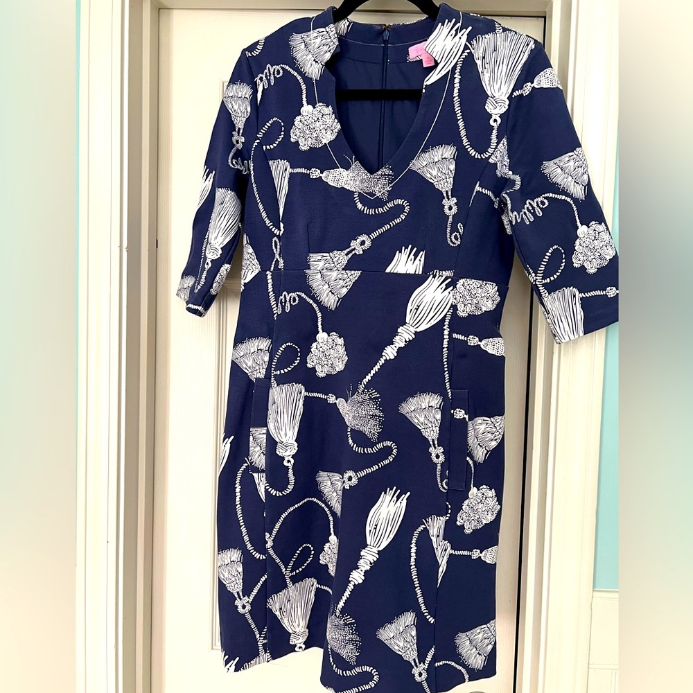 Lilly Pulitzer Notched V Neck Dress